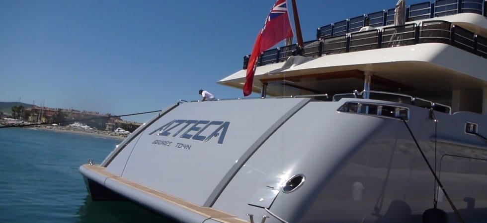 72 meter Super Yacht Azteca visit Sotogrande Spain